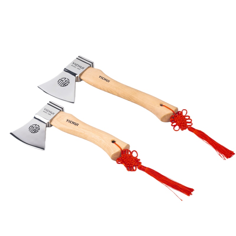 核桃木柄不锈钢斧子""